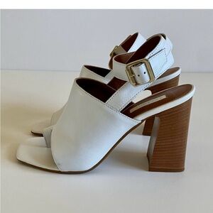 Top Shop Nieve White Heeled Sandals Size 37